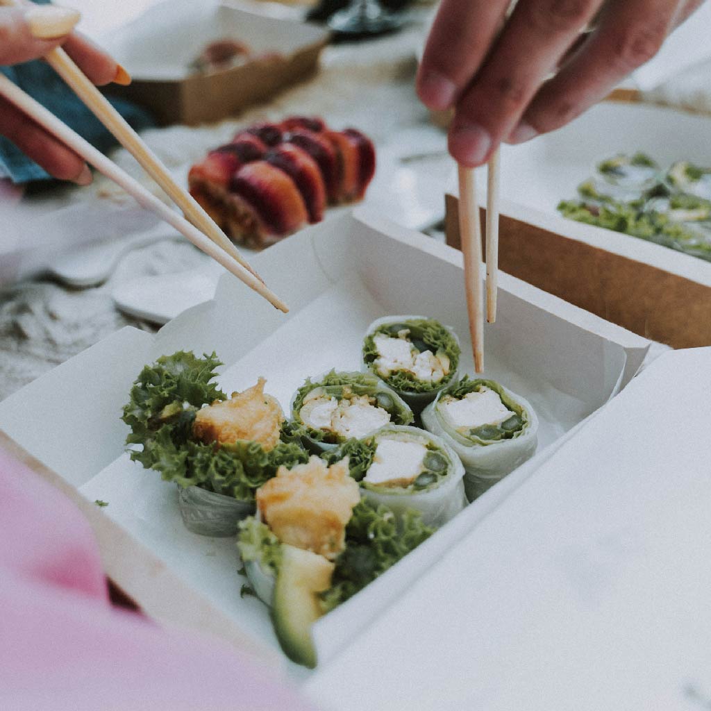 Bento Box Rice Paper and Tofu Sushi with Nopal - Delicous 7 Day Weight Loss Meal Plan Recipe and Detox