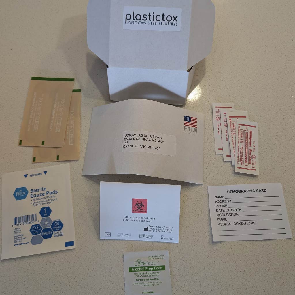 Human Microplastics Blood Test Kit from PlasticTox from Arrow Labs Solutions.