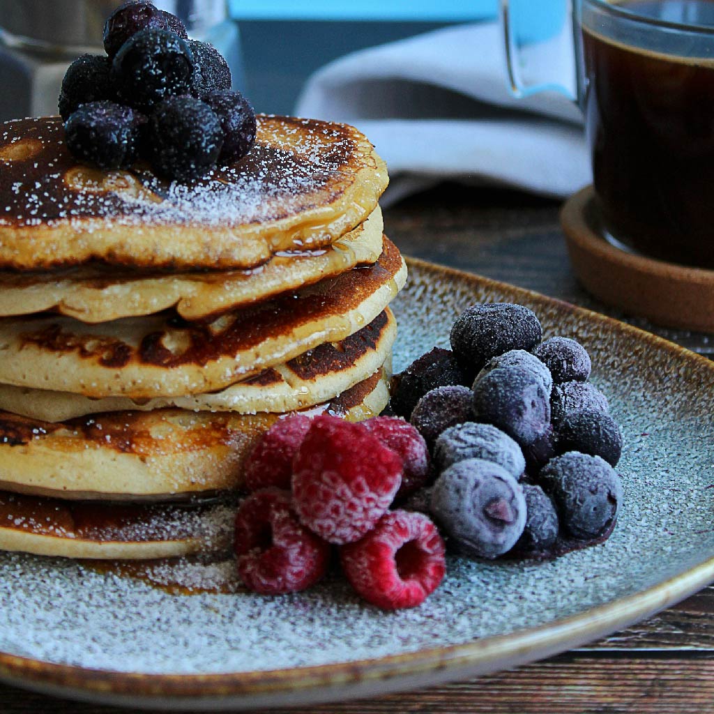 Lions Mane Mushroom Pancakes - Adaptogen Breakfast