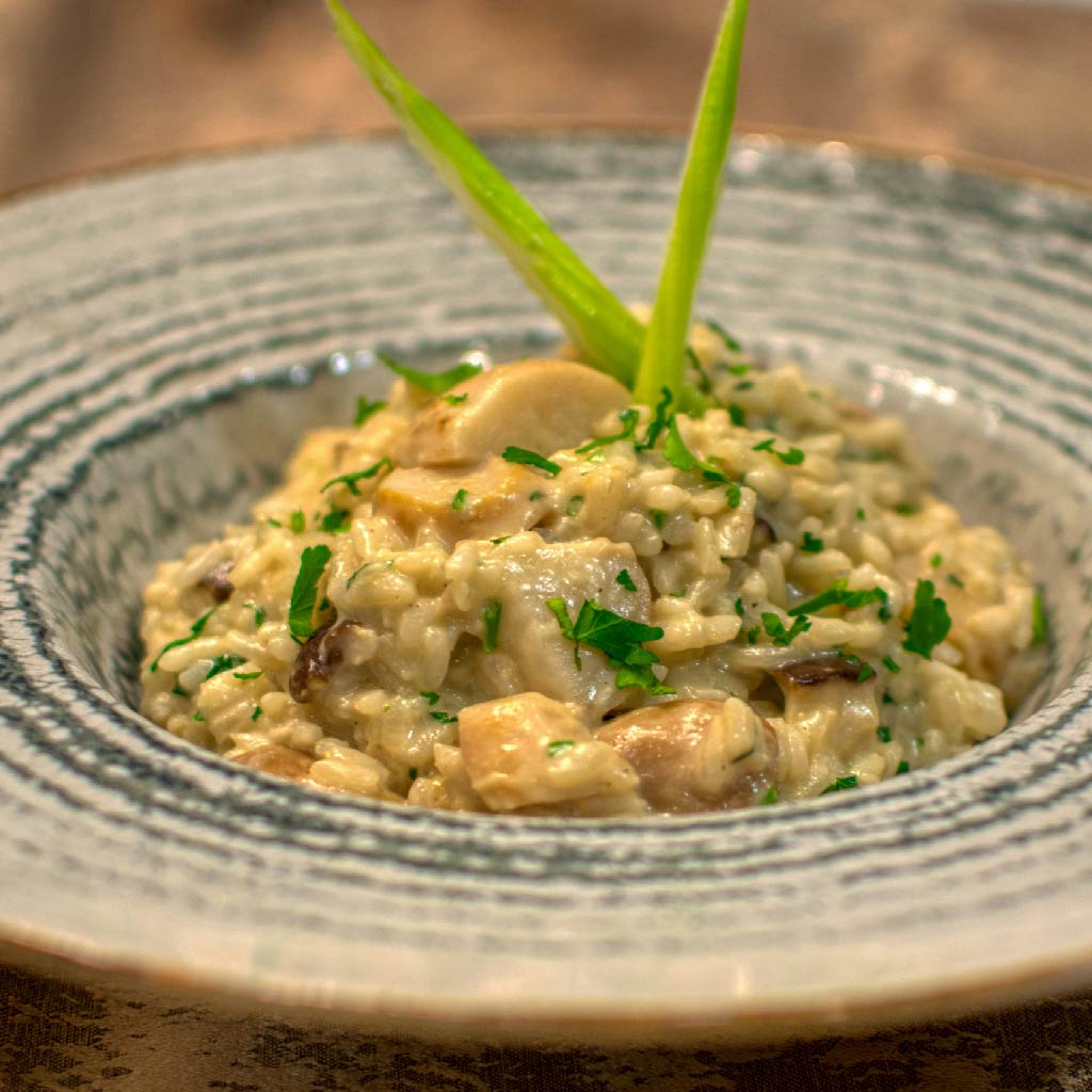 Mushroom and Roasted Chicked Risotto for Delicious Lunch in My 7 Day Weight Loss Meal Plan